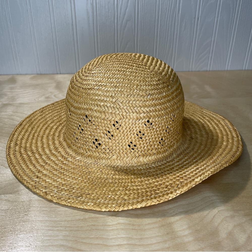 Vintage 80s 90s Straw Hat